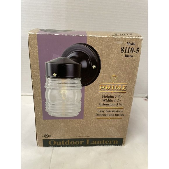 Vintage Prime Wall Mount Jelly Jar Lantern Outdoor Sconce Lighting Model 8110-5 - Picture 4 of 4